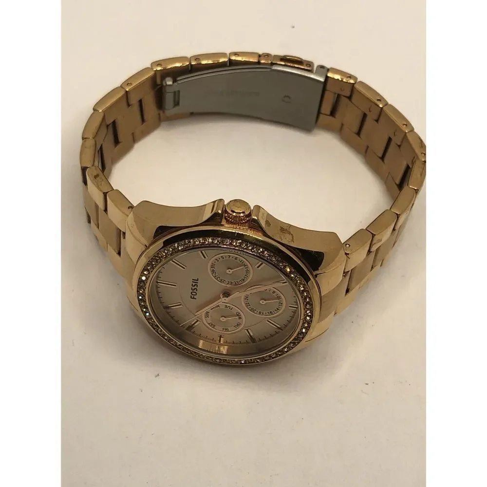 Fossil BQ3316 Women's Stainless Steel Analog Rose Gold Dial Quartz Watch OP437